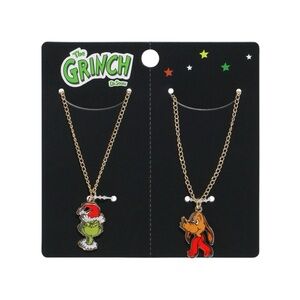 NEW Dr. Seuss How The Grinch Stole Christmas Grinch & Max Best Friend Necklaces